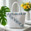 Winter White Snowflake Tote Free Crochet Pattern